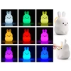 Koala Kay Silikonowa Lampka nocka vaikams kolorowa LED RGB Pultas USB króliczek