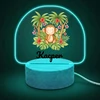 Koala Wood Lampka Nocna Prezent na Roczek Chrzciny Dla Noworodka Małpka Drewniana