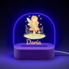 Koala Wood Prezent na Chrzciny Dla dziewczynki Roczek Noworodka Lampka Nocna Fėja