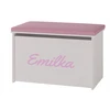Kobi Bērnu rotaļlietu kaste DARIA printed pink panel