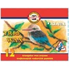 Koh-i-noor Trio Wax Jumbo akvarelinės kreidelės, 12 spalvų