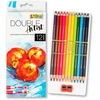 Kolori Dvipusės kreidelės Double Artist 12 spalvų Penmate