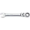 Kombinuotas raktas su terkšle KS Tools Gear+Flex; 17 mm