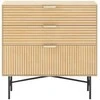 Fotelis Home4You Komoda BASSEL 80x40xH80cm, 3D melaminas