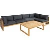 Home4You Komplektas SERENITY Kampinė sofa 2+2+1 ir stalas