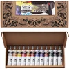 Komplet 12 vnt farb MaxiAcril RENESANS artystyczne wydajne prezent 12x60ml