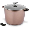 Konighoffer Pollo Rose Gold puodas 6.8l, 24cm, indukcijai, su dangčiu