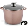 Konighoffer Pollo Rose Gold puodas 6.8l, 24cm, indukcijai, su dangčiu