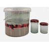 Konservavimo indelių rinkinys kibire, 12 vnt. 165 ml / 230 ml