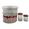 Konservavimo indelių rinkinys kibire, 12 vnt. 165 ml / 230 ml