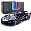 KONSTRUKCINIAI BLAKAI AUTOMOBILI LAMBO 1280 el FLUO LIGHTS TECHNIK 36 CM 1:14