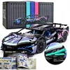 KONSTRUKCINIAI BLAKAI AUTOMOBILI LAMBO 1280 el FLUO LIGHTS TECHNIK 36 CM 1:14