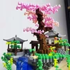 KONSTRUKCINIAI BLAKAI JAPANIŠKAS SODAS ZEN HOUSE CHERRY + LED SET 2705 EL.