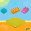 KONSTRUKCINIAI BLOKAI UNICO PASTEL BUCKET 2IN1 STATYBINĖ PLOKŠTE