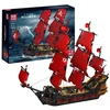 Konstrukciniai blokeliai Mould King 13109s - Piratų laivas "karalienės Anos Kerštas"