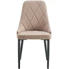 Kontrast MINŠTA SVETAINĖS KĖDĖ, STILINGAS GLAMURAS EVA VELVET KT201 TAUPE BEIGE