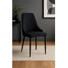 Kontrast Modernus juodas "velvet" stalas "glamour" stiliaus, 89 cm aukščio