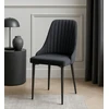 Kontrast Modernus juodas "velvet" stalas "glamour" stiliaus, 89 cm aukščio