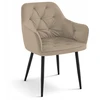Kontrasto MINŠTA KĖDĖ FOTOŠAS VALGAMOSIS SVETAINE VELŪRAS JULIA III KT202 TAUPE BEIGE