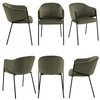 Kontrasto MODERNI KĖDĖ VIRTUVĖ VALGOMAS SVETAINE VELVET KT208 NEVA OLIWKA II GAT