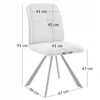 Kontrasto STILINGA KĖDĖ VIRTUVĖ VALGOMAS SVETAINE CHENIL KO221 SELENA SWIVEL BEIGE