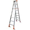 Kopėčios HERVIN EQUIPMENT, alium. dvipusės, sustiprintos, 2x8 pakopų, 2430 mm, CL-ST28
