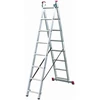 Kopėčios KRAUSE Corda, 2 x 9, aliumininės, universalios, maks. darbinis aukštis - 500 cm