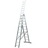 Kopėčios KRAUSE Corda, 3 x 11, universalios, aliuminės, darbinis aukštis 730cm