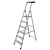 Kopėčios KRAUSE Safety, 8 pakopų, su kibiro ir įrankių laikikliu, darbinis aukštis - 370cm