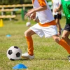 Korbi Futbolo treniruočių kūgiai grybai lanksčios lėkštės 10 vnt. rinkinys
