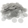 KOŠTUVO FILTRAI 15MM 200 VNT PLIENINIAI SIDABRINIAI MAŽŲ DISKŲ PRIEDAI