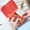 Koziol Raudonas Priešpiečių dėžutė rinkinys pusryčiams, 4 vnt.