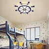 Kraina Swiata STER Lampa sufitowa mėlyna POKÓJ DZIECKA MARYNARZ STATEK 40W 4000LM 45CM