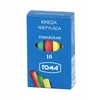 Kreda szkolna kolorowa TOMA 10 pałeczek OM-81201