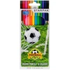 KREDKI OŁÓWKOWE 12 KOLORÓW FOOTBALL, STARPAK