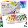 Kredki Pastele Olejne Pentel 12 Kolorów Miękkie Szkolne dla Dzieci