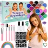 KREOleo GLITTER TATTUOS DIDELIS TATUiruočių rinkinys, PLAUNAMI ŠABLONAI, GLITTER