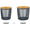 Krepšių komplektas Clubo 386x386x358mm/2vnt. antracito sp. 25/35 L