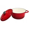 Krisberg Emaliuotas KETUS PUODAS 5,9L Emaliuotas su dangteliu INDUKCINĖ DUJINĖ ORŠINĖ 28cm
