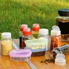 krosnys Camping prieskonių konteinerių rinkinys, Nešiojami prieskonių buteliai, Skaidri žalia