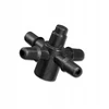 Kryžminė jungtis emiteriams ir lašintuvams 4 mm DSK-5135L4