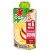 Kubuś Mikė Baby mousse vaisių desertinis bananų pudingas 9x100g