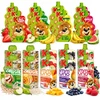 Kubuś Mikė Fruit Mousse mišinio rinkiniai, puikiai tinkantys mokyklos darželio užkandžiams