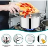 Kuchenne INDUKCINIS GAMYBOS PUODAS 22cm 4,8L 3 sluoksnių plieno dangtis