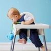 KŪDIKIO MAITINIMO KĖDĖ 2IN1 KĖDĖ, BALTOS SĖDYNĖS + DIRŽELĖLIAI