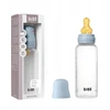 BIBS plastikinis buteliukas nuo dieglių 270 ml (Baby Mėlyna) pilnas komplektas