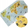 Kupdywan Dywan Dziecięcy MAPA Świata KONTYNENTY ZOO ANTYPOŚLIZGOWY 120x170