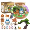 KŪRYBINIS LABUBU RINKINYS MAGICAL TERRARUIM LED NAKTINIS LEMPAS DOVANA VAIKAMS