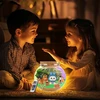 KŪRYBINIS LABUBU RINKINYS MAGICAL TERRARUIM LED NAKTINIS LEMPAS DOVANA VAIKAMS