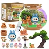 KŪRYBINIS LABUBU RINKINYS MAGICAL TERRARUIM LED NAKTINIS LEMPAS DOVANA VAIKAMS